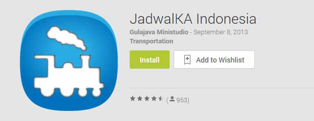 Header Aplikasi JadwalKA di Google Play