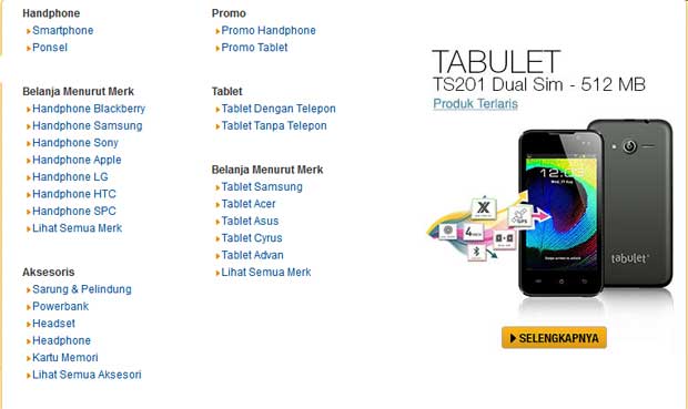 Tabulet TS201: Produk Terlaris Lazada Indonesia