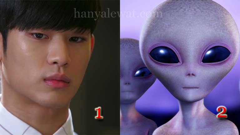 Kalau ada dua alien seperti ini, kalian pilih nomor 1 atau nomor 2?