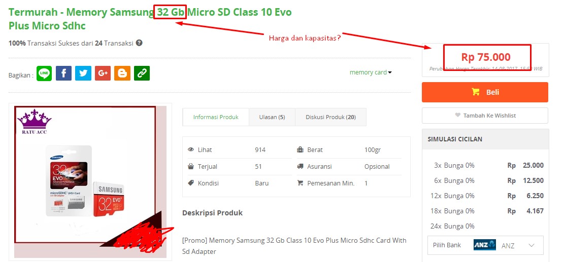 MicroSD Samsung terduga palsu